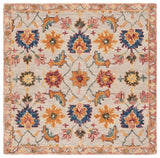 Safavieh Aspen 5'-0" x 5'-0" Rug in Ivory / Rust