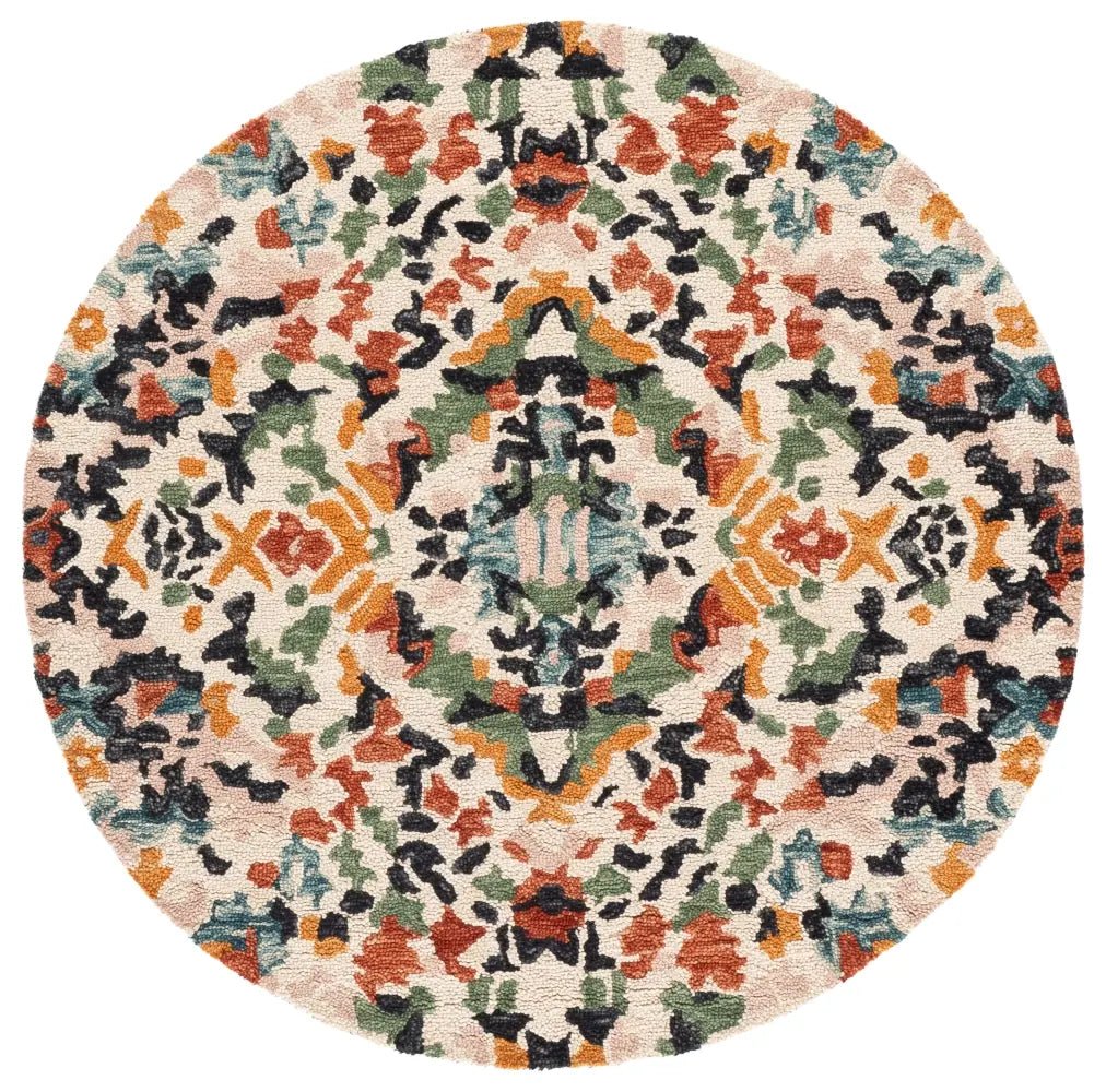 Safavieh Aspen 5'-0" x 5'-0" Rug in Ivory / Pink