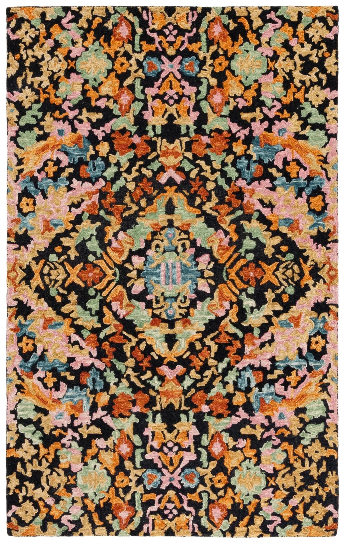 Safavieh Aspen 4'-0" x 6'-0" Rug in Black / Rust