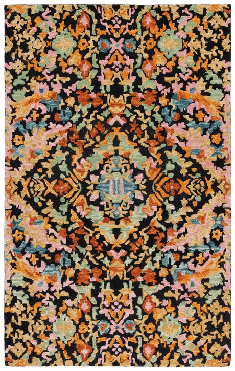 Safavieh Aspen 4'-0" x 6'-0" Rug in Black / Rust