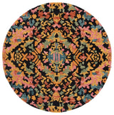 Safavieh Aspen 5'-0" x 5'-0" Rug in Black / Rust