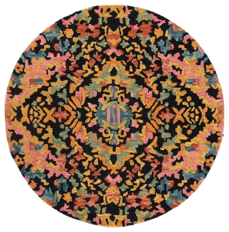 Safavieh Aspen 5'-0" x 5'-0" Rug in Black / Rust