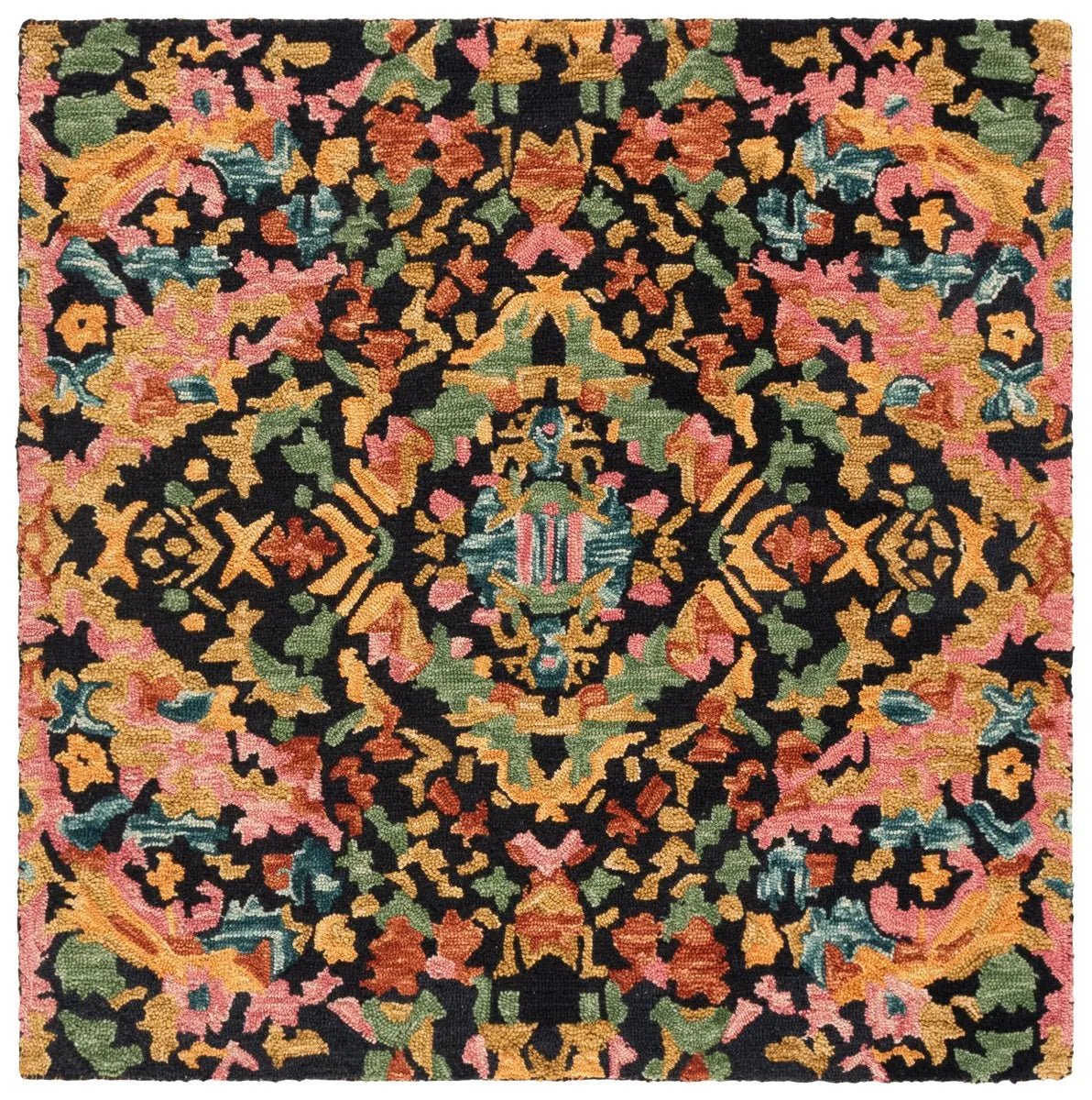 Safavieh Aspen 5'-0" x 5'-0" Rug in Black / Rust