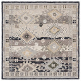 Safavieh Aspen 5'-0" x 5'-0" Rug in Charcoal / Beige