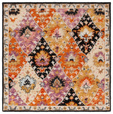 Safavieh Aspen 6'-0" x 6'-0" Rug in Black / Pink