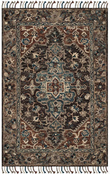 Safavieh Aspen Apn112A Charcoal/Light Brown Rug.