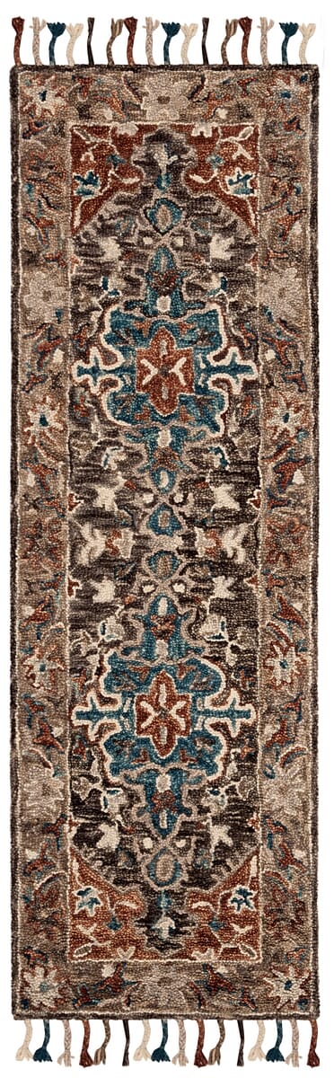 Safavieh Aspen Apn112A Charcoal/Light Brown Rug.