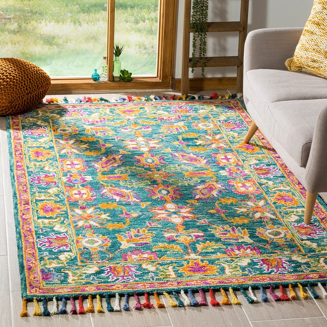 Safavieh Aspen Apn113K Turquoise/Purple Rug.