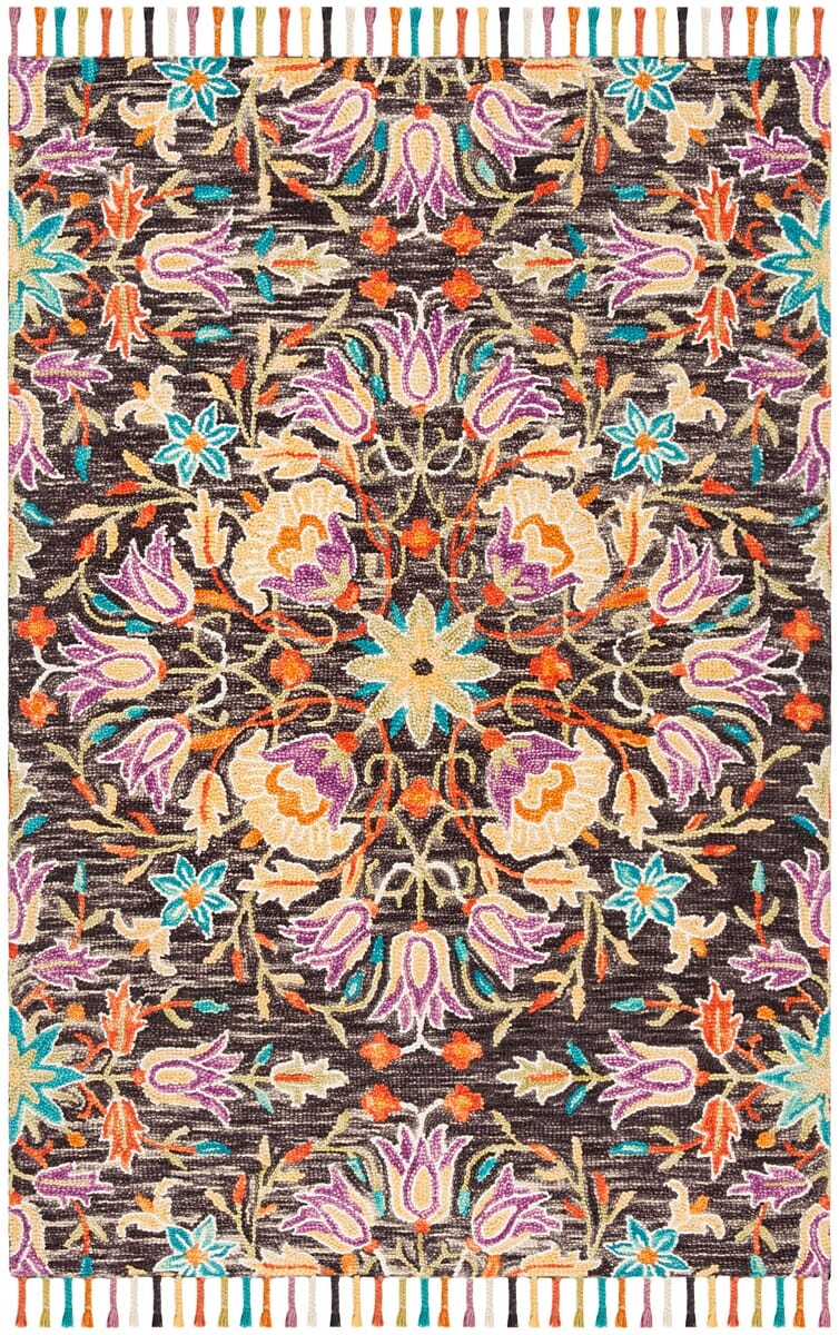 Safavieh Aspen Apn115Z Black / Purple Rugs.