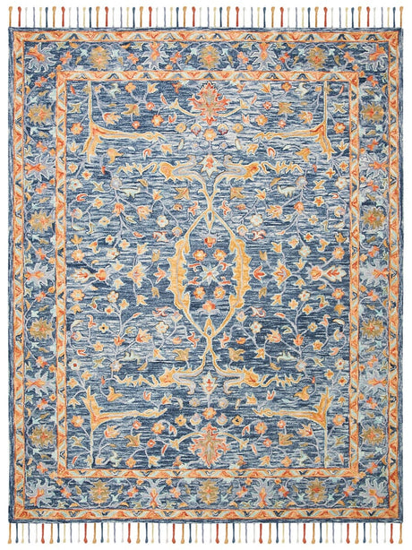 Safavieh Aspen Apn116M Blue/Rust Rug.