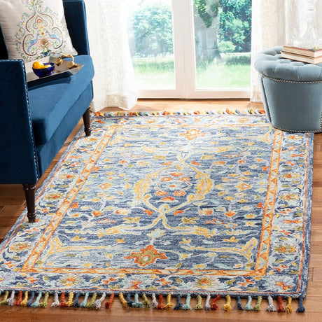 Safavieh Aspen Apn116M Blue/Rust Rug.