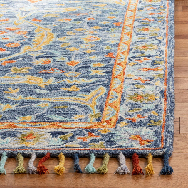 Safavieh Aspen Apn116M Blue/Rust Rug.