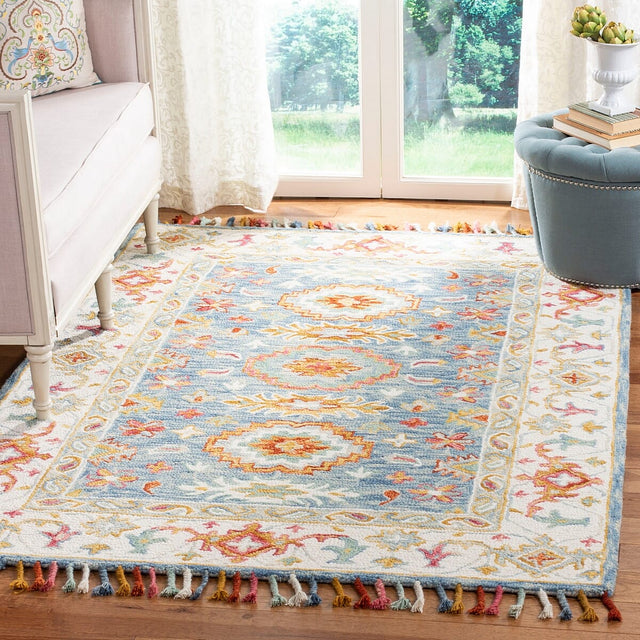 Safavieh Aspen Apn117M Blue/Ivory Rug.