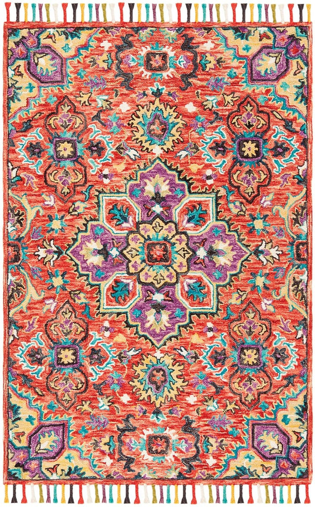 Safavieh Aspen Apn118Q Red/Gold Rug.