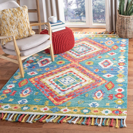 Safavieh Aspen Apn119Y Green / Red Rugs.