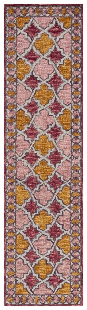 Safavieh Aspen Apn121U Pink/Yellow Rug.