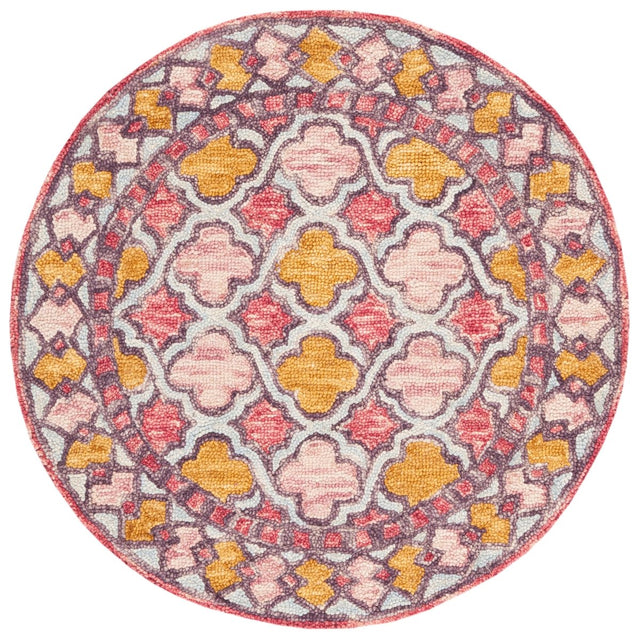 Safavieh Aspen Apn121U Pink/Yellow Rug.