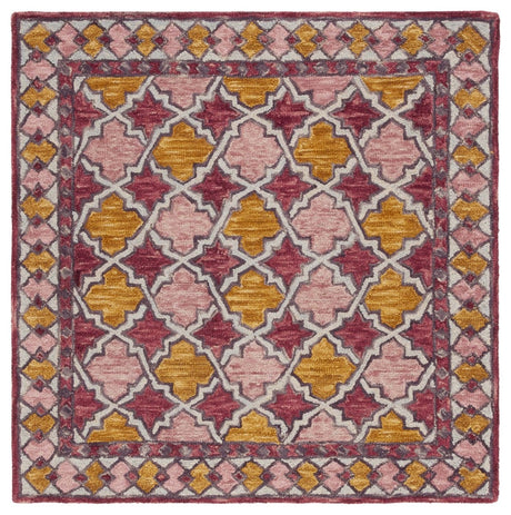 Safavieh Aspen Apn121U Pink/Yellow Rug.