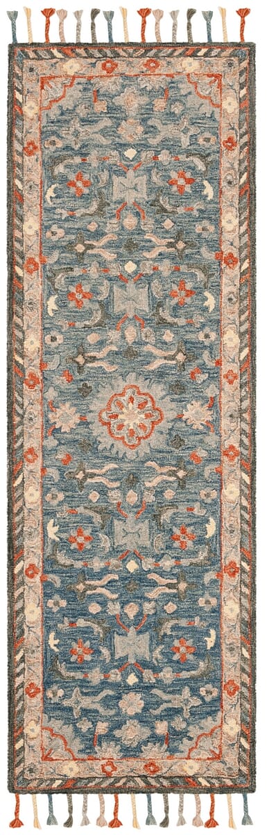 Safavieh Aspen Apn123A Blue/Rust Rug.