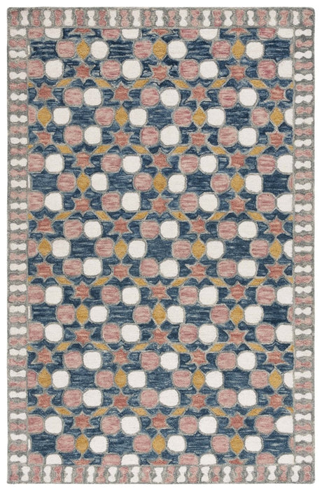 Safavieh Aspen Apn128F Grey/Pink Rug.