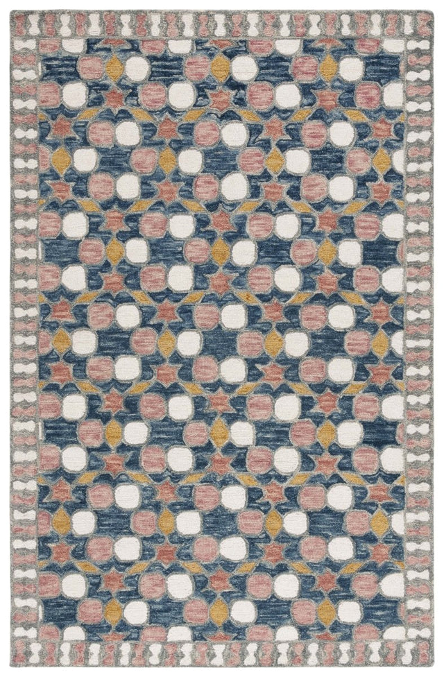 Safavieh Aspen Apn128F Grey/Pink Rug.