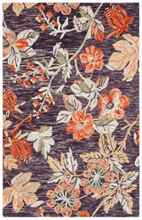 Safavieh Aspen Apn133H Charcoal/Orange Rug.