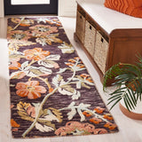Safavieh Aspen Apn133H Charcoal/Orange Rug.