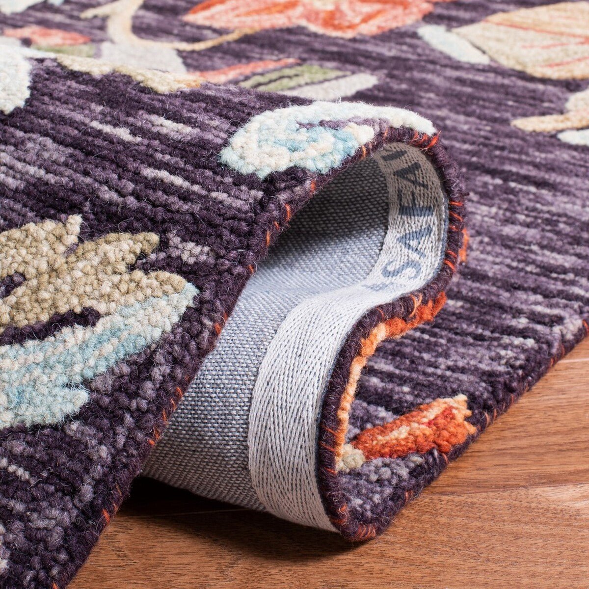 Safavieh Aspen Apn133H Charcoal/Orange Rug.