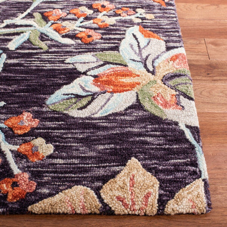 Safavieh Aspen Apn133H Charcoal/Orange Rug.