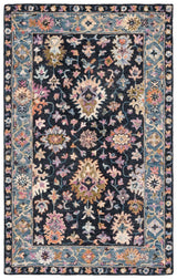Safavieh Aspen Apn136Z Black/Light Blue Rug.