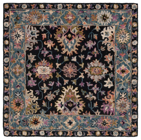 Safavieh Aspen Apn136Z Black/Light Blue Rug.