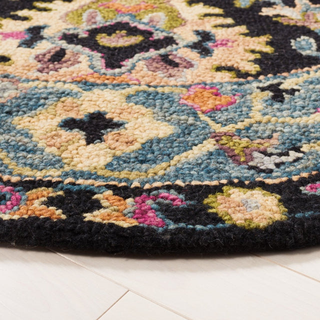 Safavieh Aspen Apn136Z Black/Light Blue Rug.