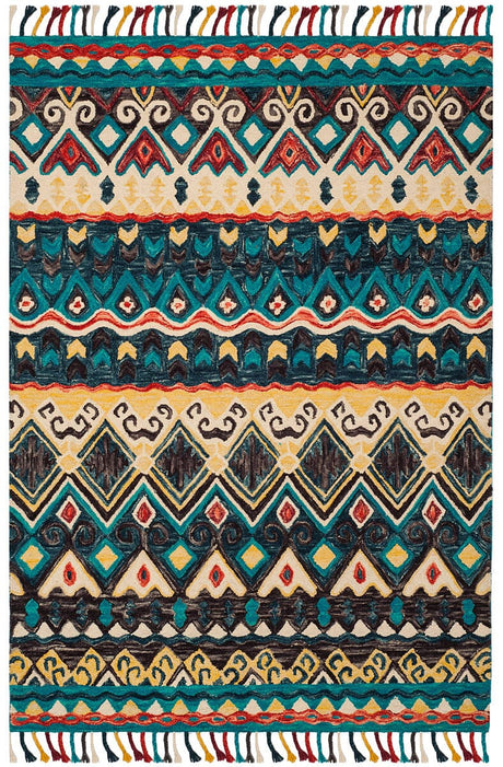 Safavieh Aspen Apn137A Blue/Red Rug.