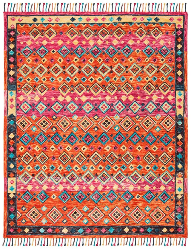 Safavieh Aspen Apn138A Orange/Fuchsia Rug.