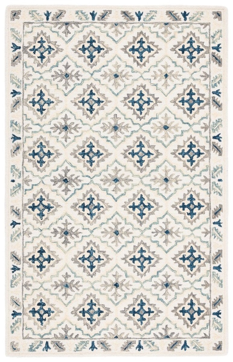 Safavieh Aspen Apn140A Ivory/Blue Rug.