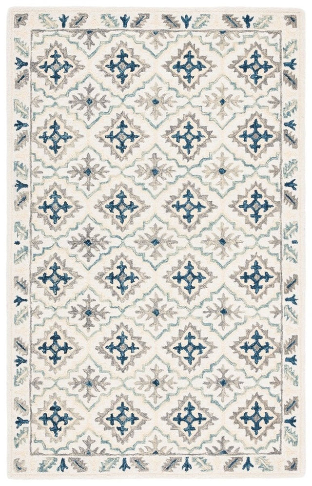 Safavieh Aspen Apn140A Ivory/Blue Rug.