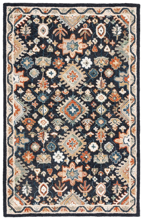 Safavieh Aspen Apn145Z Black/Rust Rug.