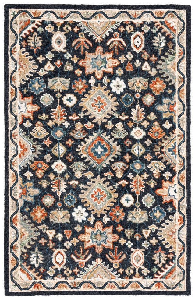 Safavieh Aspen Apn145Z Black/Rust Rug.