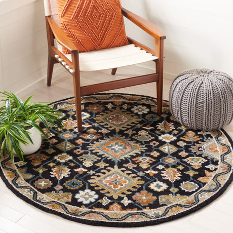 Safavieh Aspen Apn145Z Black/Rust Rug.