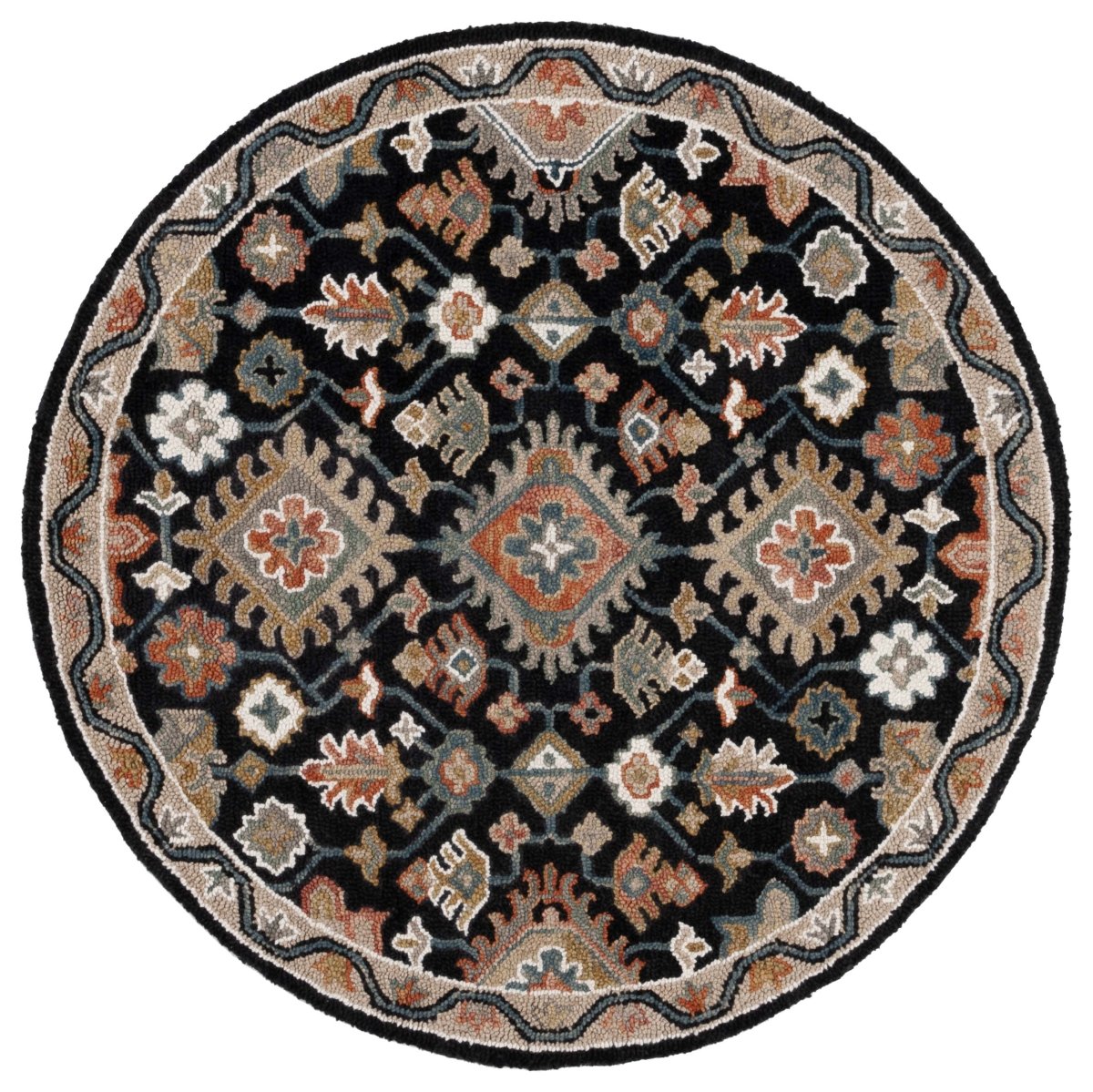 Safavieh Aspen Apn145Z Black/Rust Rug.