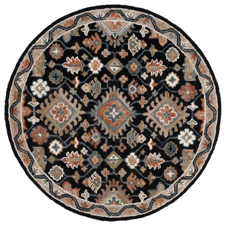 Safavieh Aspen Apn145Z Black/Rust Rug.