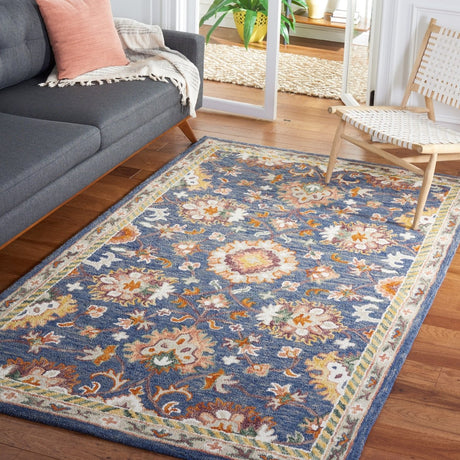 Safavieh Aspen Apn146M Blue/Rust Rug.