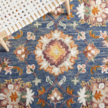 Safavieh Aspen Apn146M Blue/Rust Rug.