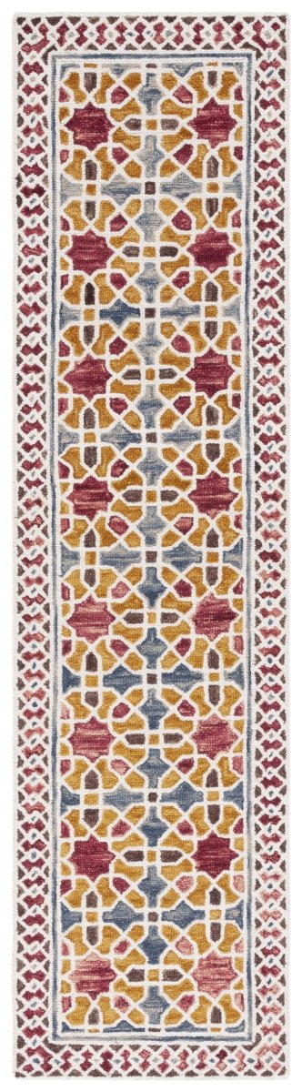 Safavieh Aspen Apn149Q Red/Yellow Rug.