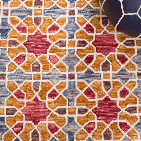 Safavieh Aspen Apn149Q Red/Yellow Rug.