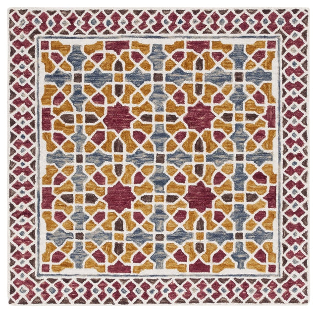 Safavieh Aspen Apn149Q Red/Yellow Rug.