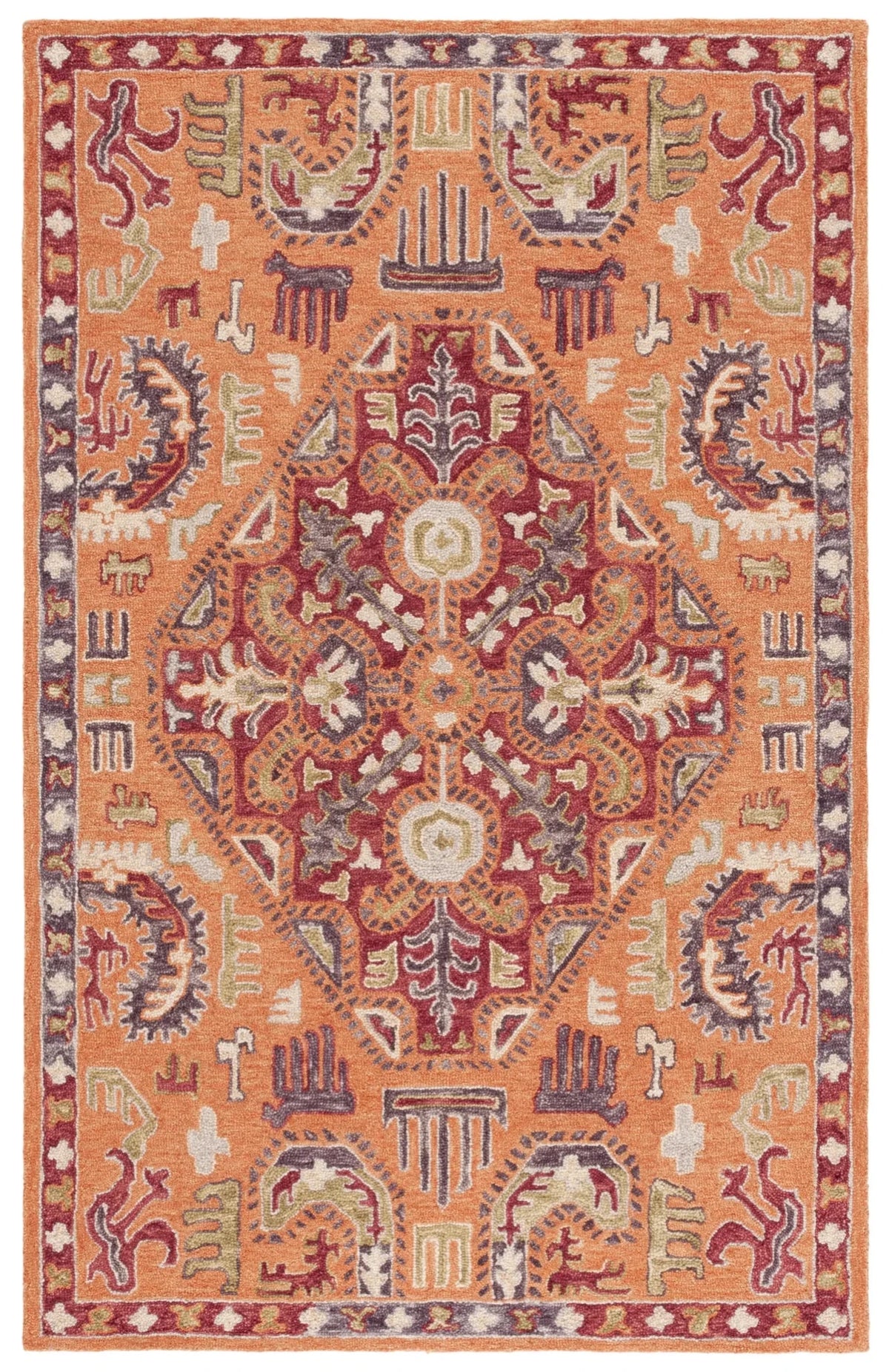 Safavieh Aspen 4'-0" x 6'-0" Rug in Rust / Red