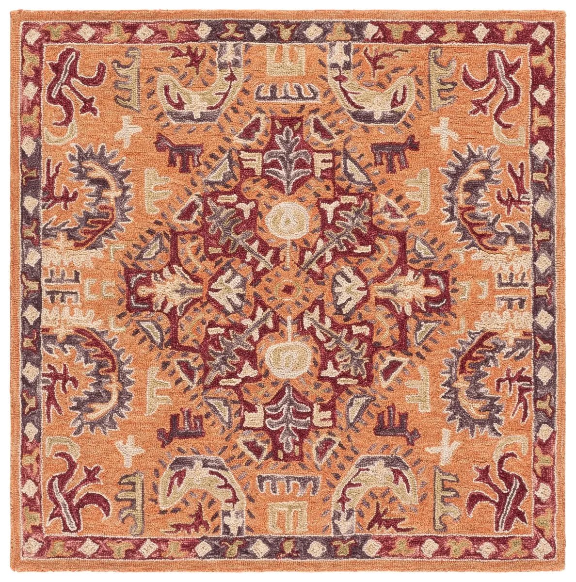 Safavieh Aspen 5'-0" x 5'-0" Rug in Rust / Red