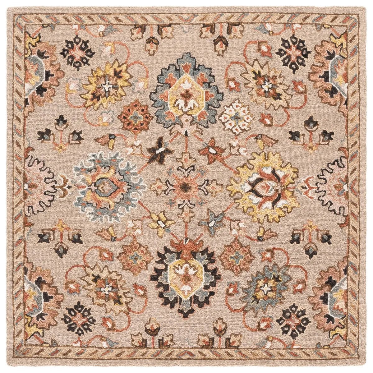 Safavieh Aspen 5'-0" x 5'-0" Rug in Grey / Pink