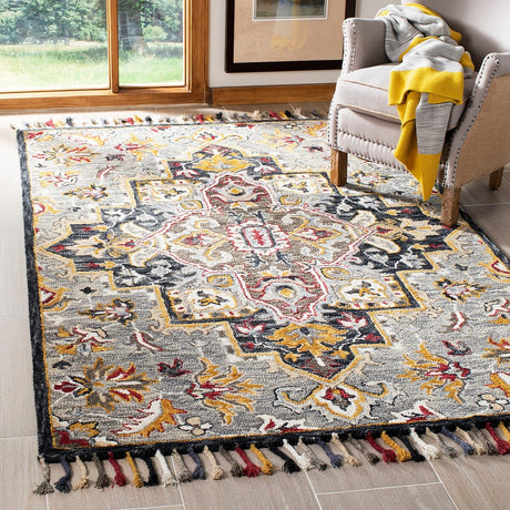 Safavieh Aspen Apn207F Grey / Charcoal Rugs.